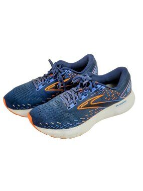 Brooks® (Men's 10 D) Glycerin GTS™ 20 Running Shoe in Blue Depths/Orange - $160